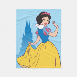 Snow White & Castle Graphic Fleece Blanket