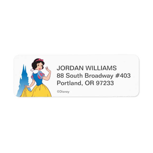 Snow White & Castle Graphic Label (Front)