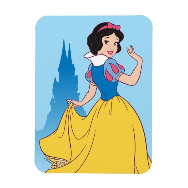 Snow White & Castle Graphic Magnet (Vertical)