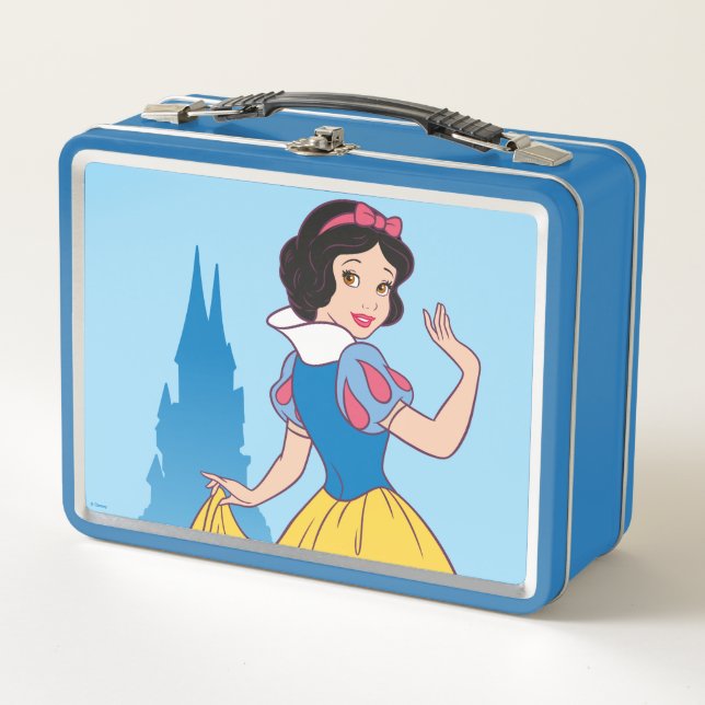 Snow White & Castle Graphic Metal Lunch Box (Front)