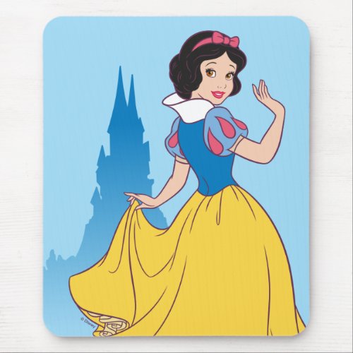 Snow White  Castle Graphic Mouse Pad
