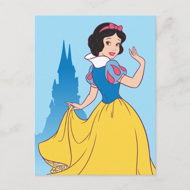 Snow White & Castle Graphic Postcard (Front)