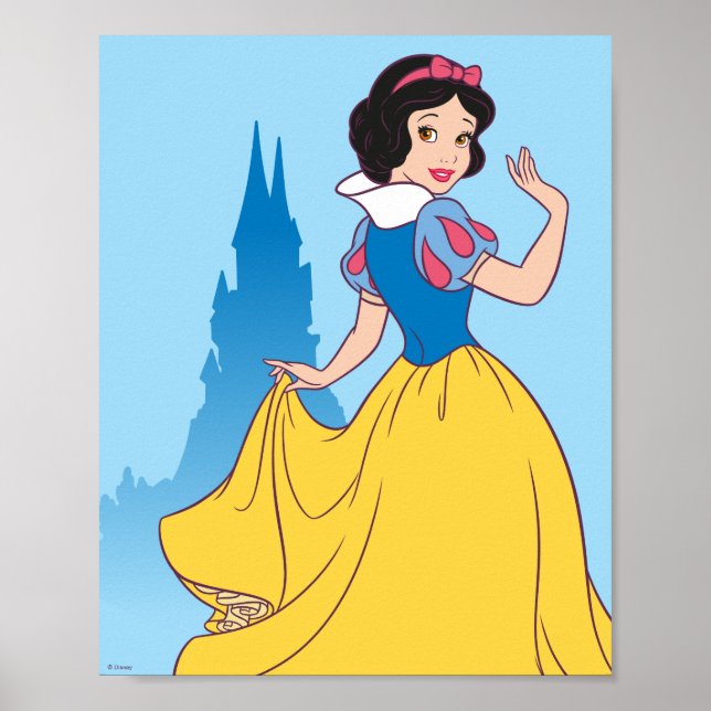 Snow White & Castle Graphic Poster (Front)
