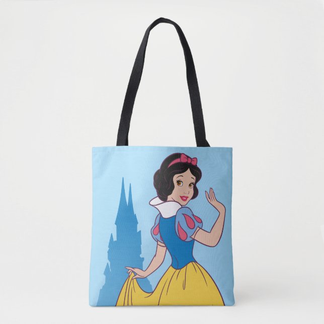 Snow White & Castle Graphic Tote Bag (Front)