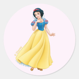 Snow White Classic Round Sticker