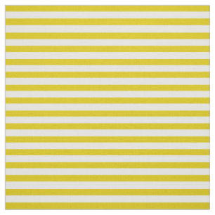 Snow white, Dark gold/yellow stipe, stripes Fabric