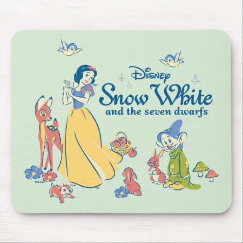 Snow White  Dopey with Friends Mouse Pad