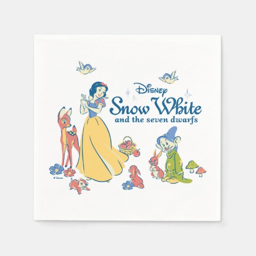 Snow White  Dopey with Friends Napkins