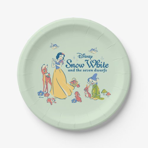 Snow White  Dopey with Friends Paper Plates