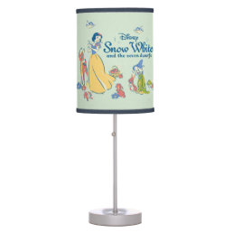 Snow White &amp; Dopey with Friends Table Lamp