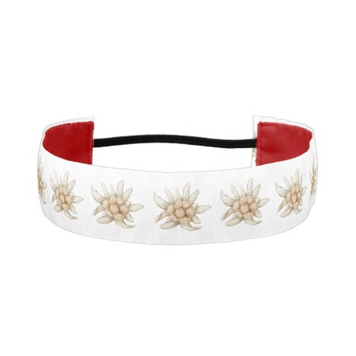 Snow White Edelweiss Holiday Christmas  Athletic Headband