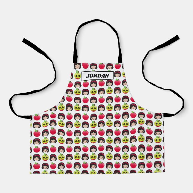 Snow White Emoji Land Pattern Apron (Front)
