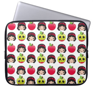 Snow White Emoji Land Pattern Laptop Sleeve