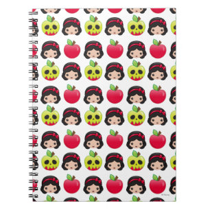 Snow White Emoji Land Pattern Notebook