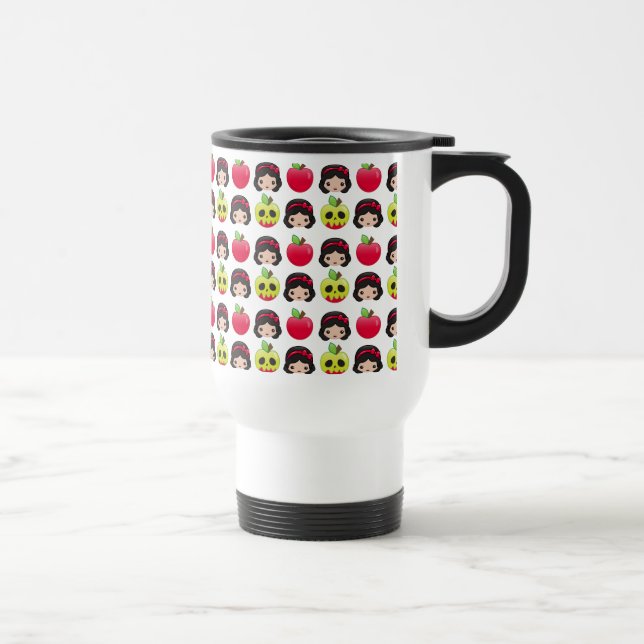 Snow White Emoji Land Pattern Travel Mug (Right)