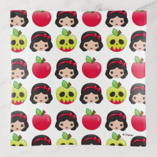 Snow White Emoji Land Pattern Trinket Tray