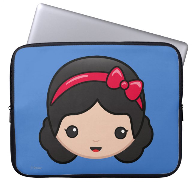 Snow White Emoji Laptop Sleeve (Front)