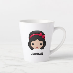 Snow White Emoji Latte Mug