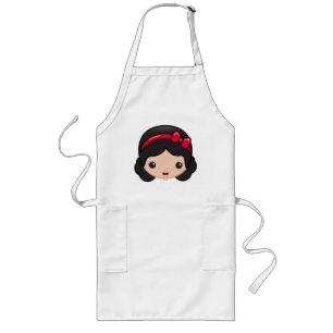 Snow White Emoji Long Apron