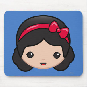 Snow White Emoji Mouse Pad