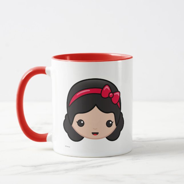 Snow White Emoji Mug (Left)