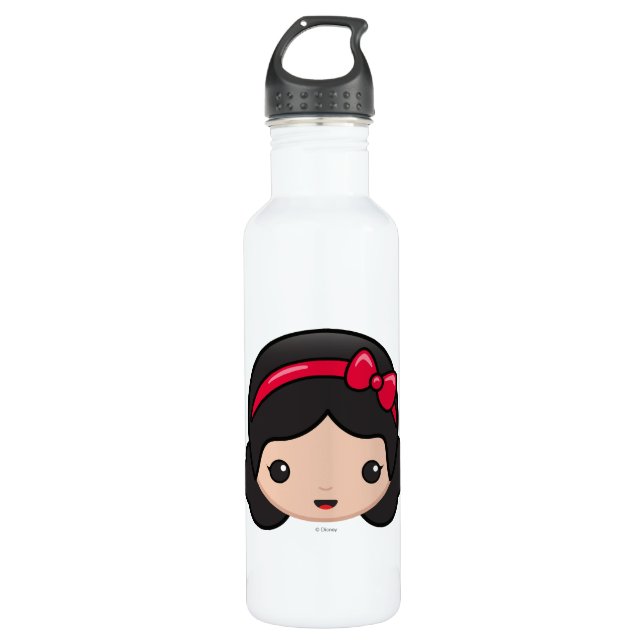 Snow White Emoji Stainless Steel Water Bottle (Front)