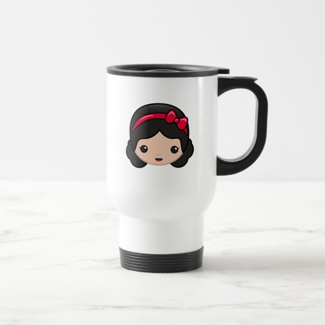 Snow White Emoji Travel Mug (Right)
