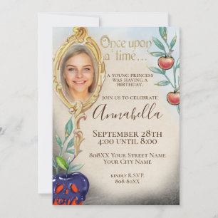 Snow White Enchanted Fairy Tale Party Invitation