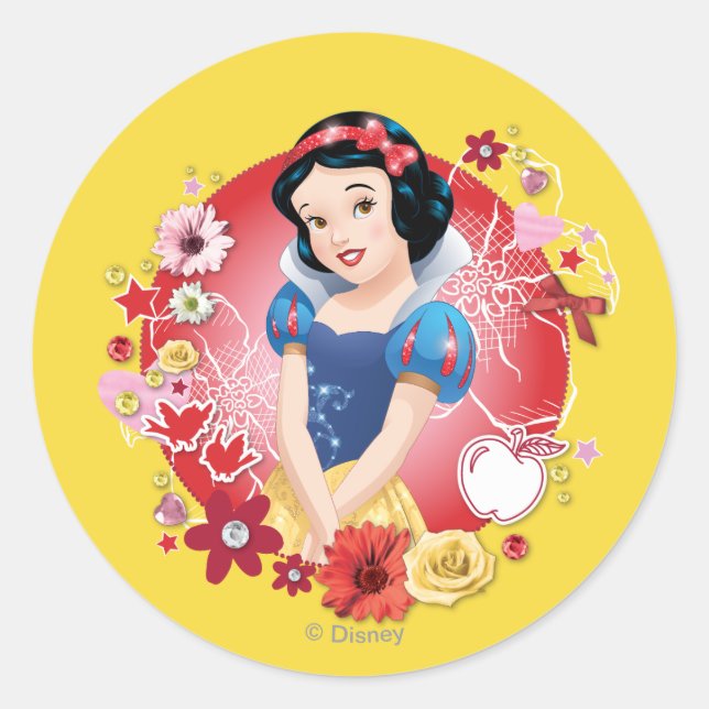Snow White - Fairest In The Land Classic Round Sticker (Front)
