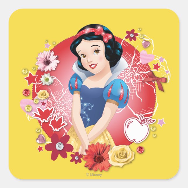 Snow White - Fairest In The Land Square Sticker (Front)