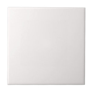 Snow White FFFAFA Color, With Option to Add Image Ceramic Tile