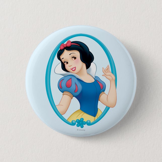 Snow White Frame Button (Front)