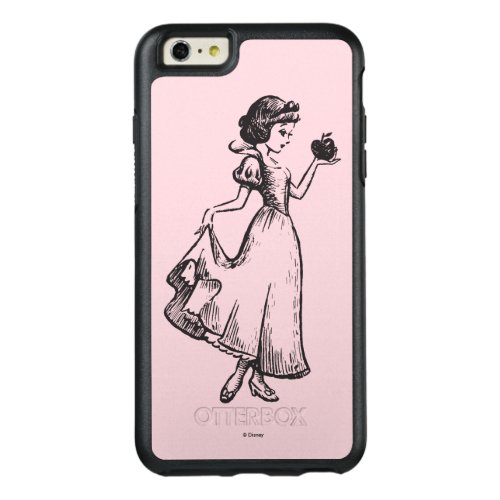 Snow White  Holding Apple _ Elegant Sketch OtterBox iPhone 66s Plus Case