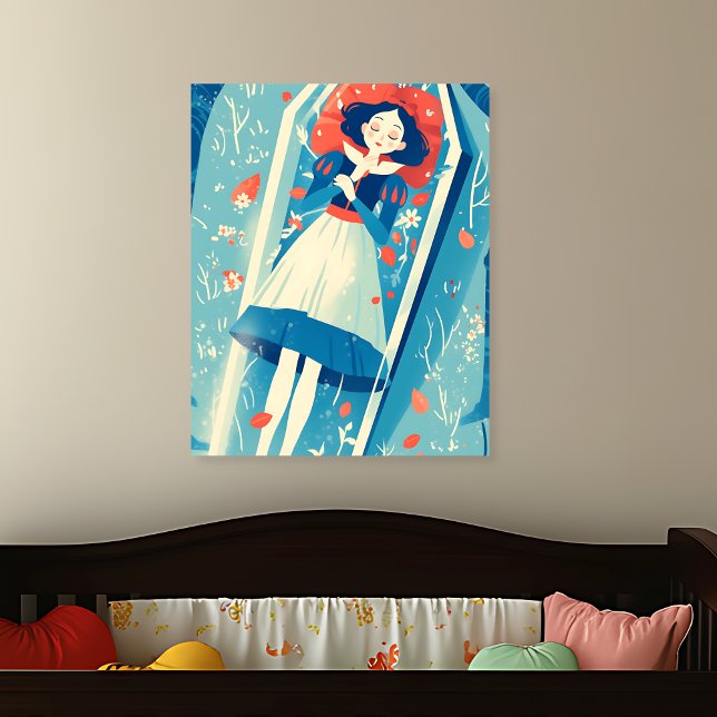 Snow White in Glass Coffin Metal Print (Creator Uploaded)