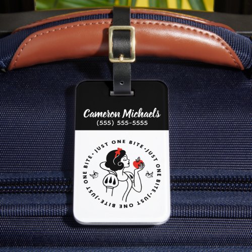 Snow White  Just One Bite Luggage Tag