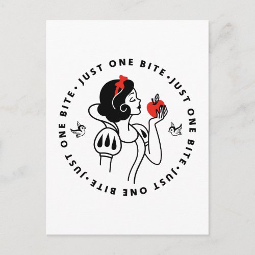 Snow White  Just One Bite Postcard