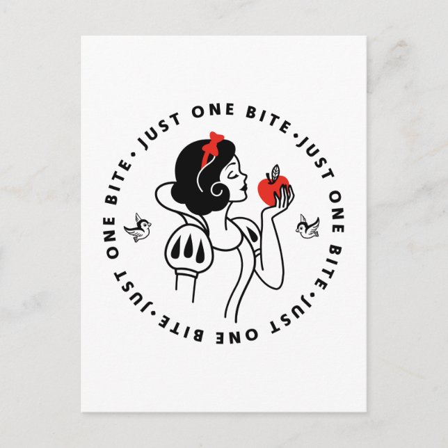 Snow White | Just One Bite Postcard (Front)