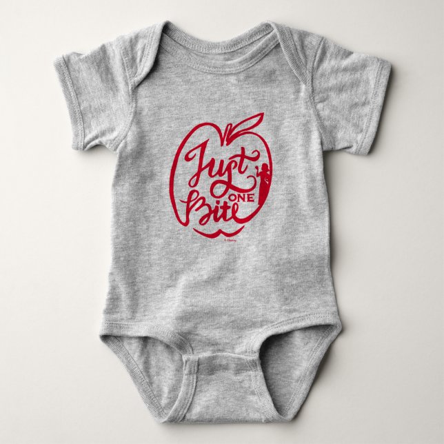 Snow White | Just One Bite - Red Baby Bodysuit (Front)