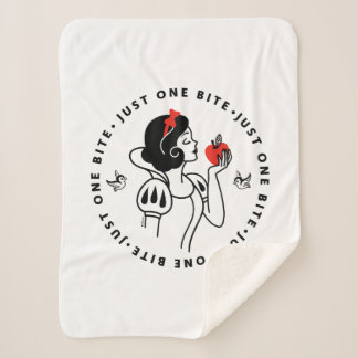 Snow White | Just One Bite Sherpa Blanket