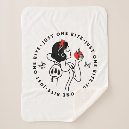 Snow White  Just One Bite Sherpa Blanket