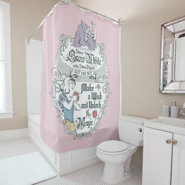 Snow White | Just One Bite Shower Curtain (In Situ)