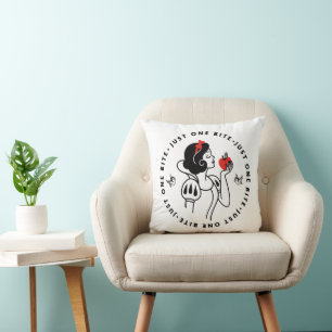 Snow White   Just One Bite Throw Pillow