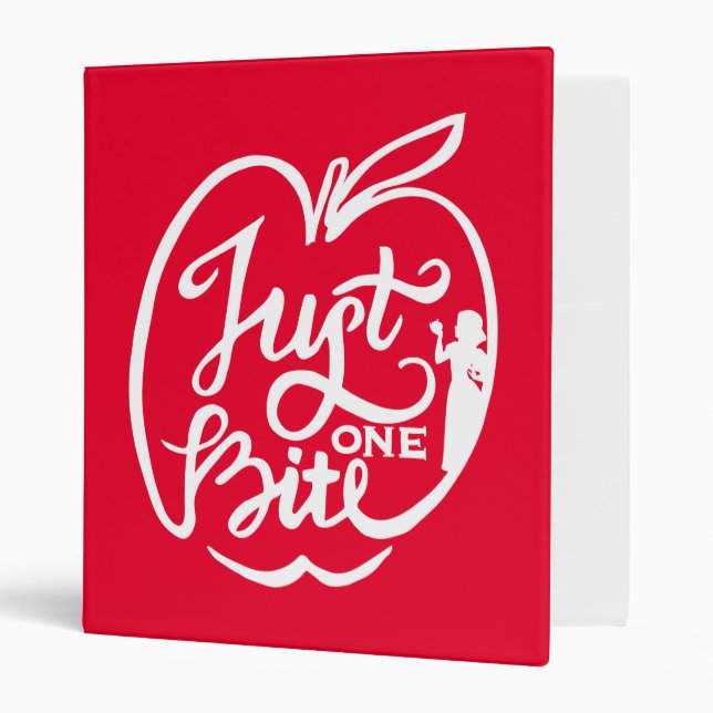 Snow White | Just One Bite - White 3 Ring Binder (Front/Inside)