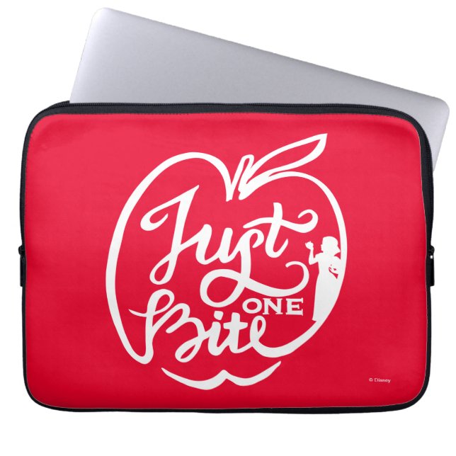 Snow White | Just One Bite - White Laptop Sleeve (Front)