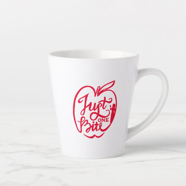 Snow White | Just One Bite - White Latte Mug (Right)