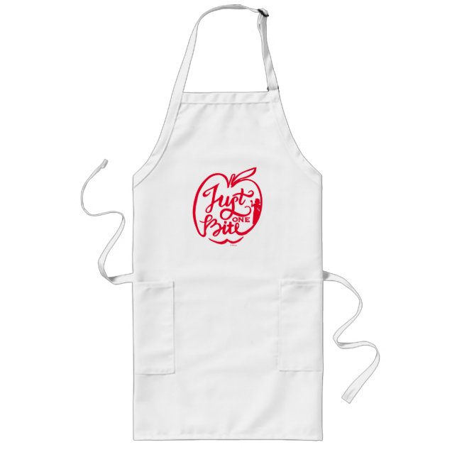Snow White | Just One Bite - White Long Apron (Front)
