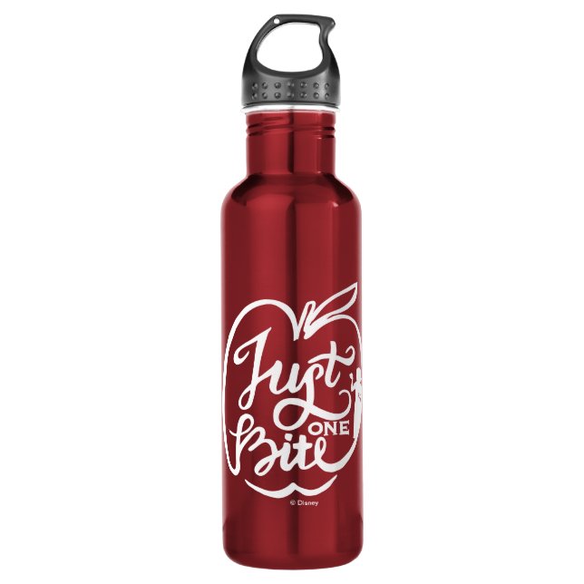 Snow White | Just One Bite - White Stainless Steel Water Bottle (Front)