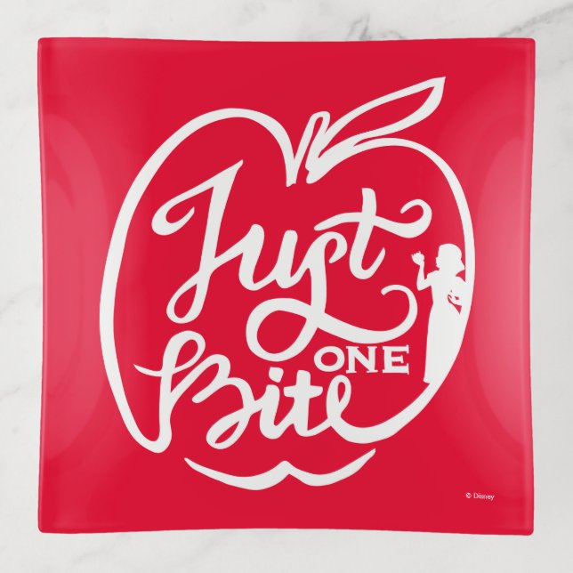 Snow White | Just One Bite - White Trinket Tray (Front)