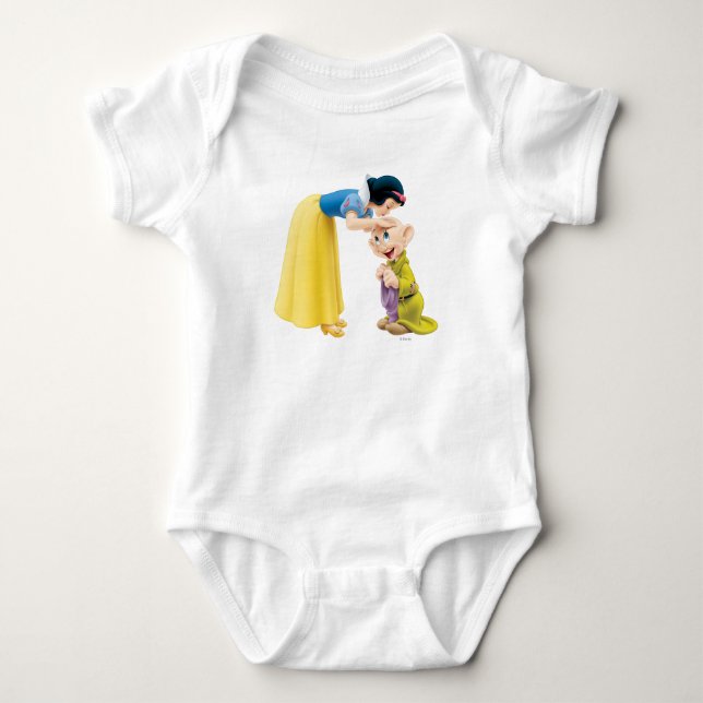 Snow White Kissing Dopey on the Head Baby Bodysuit (Front)