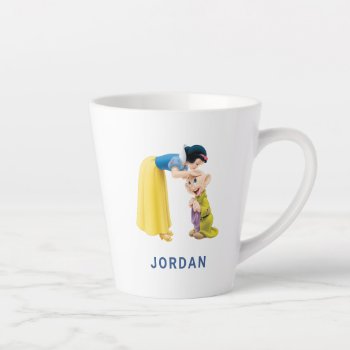 Snow White Kissing Dopey On The Head Latte Mug by SevenDwarfs at Zazzle